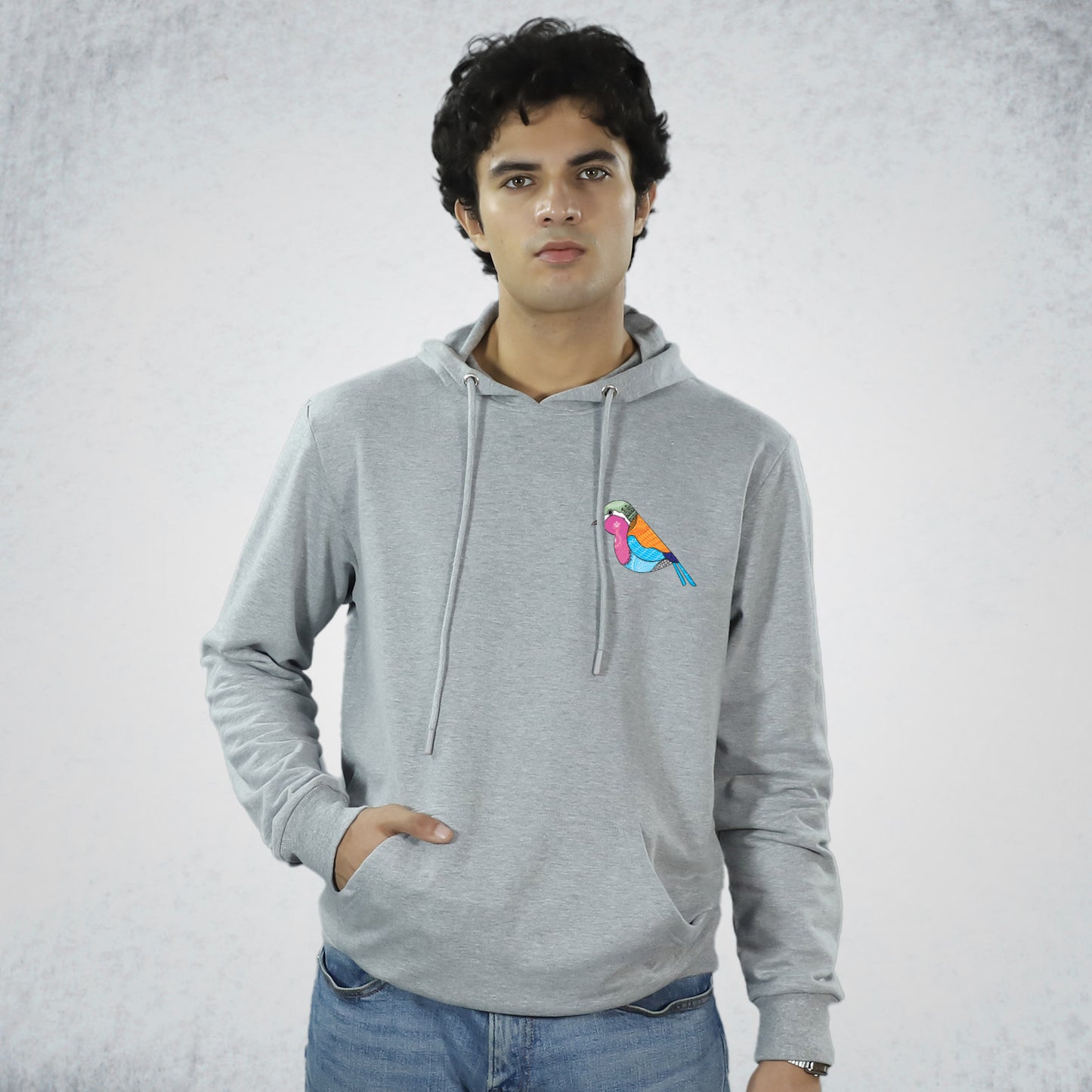Arty Birds on Hoodie