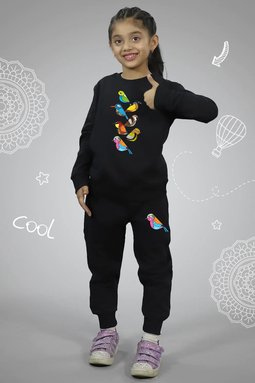 Arty Birds Warm Black