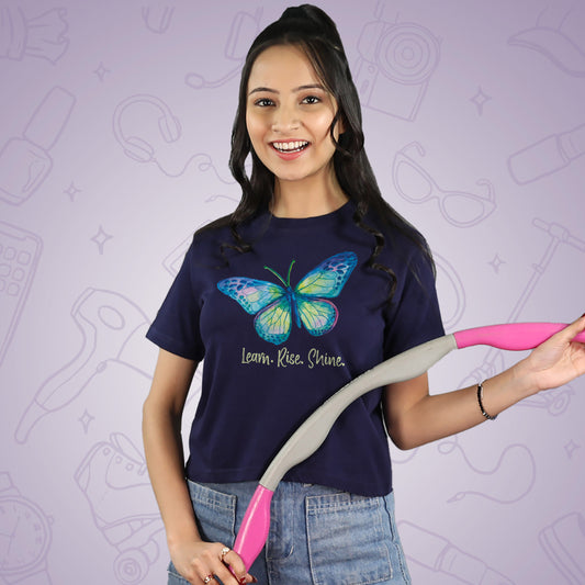Butterfly on crop Top