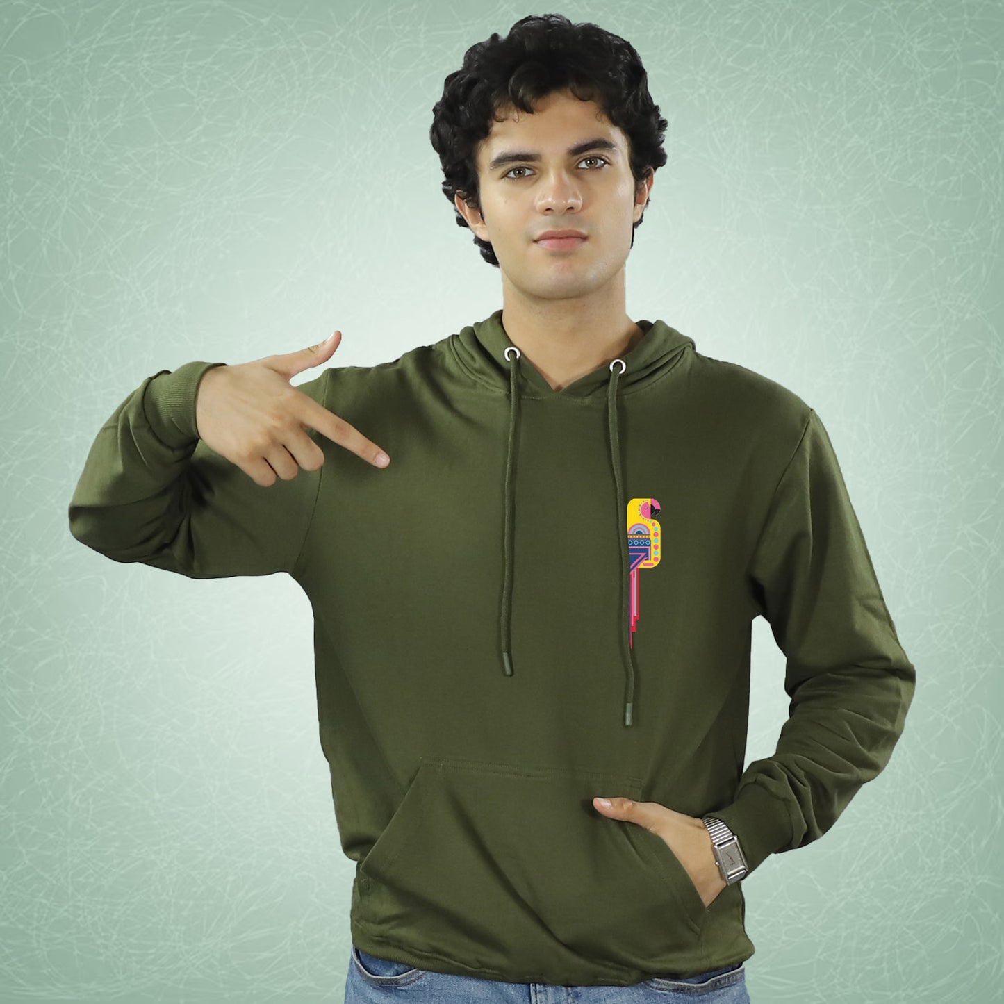 Parrots on Hoodie