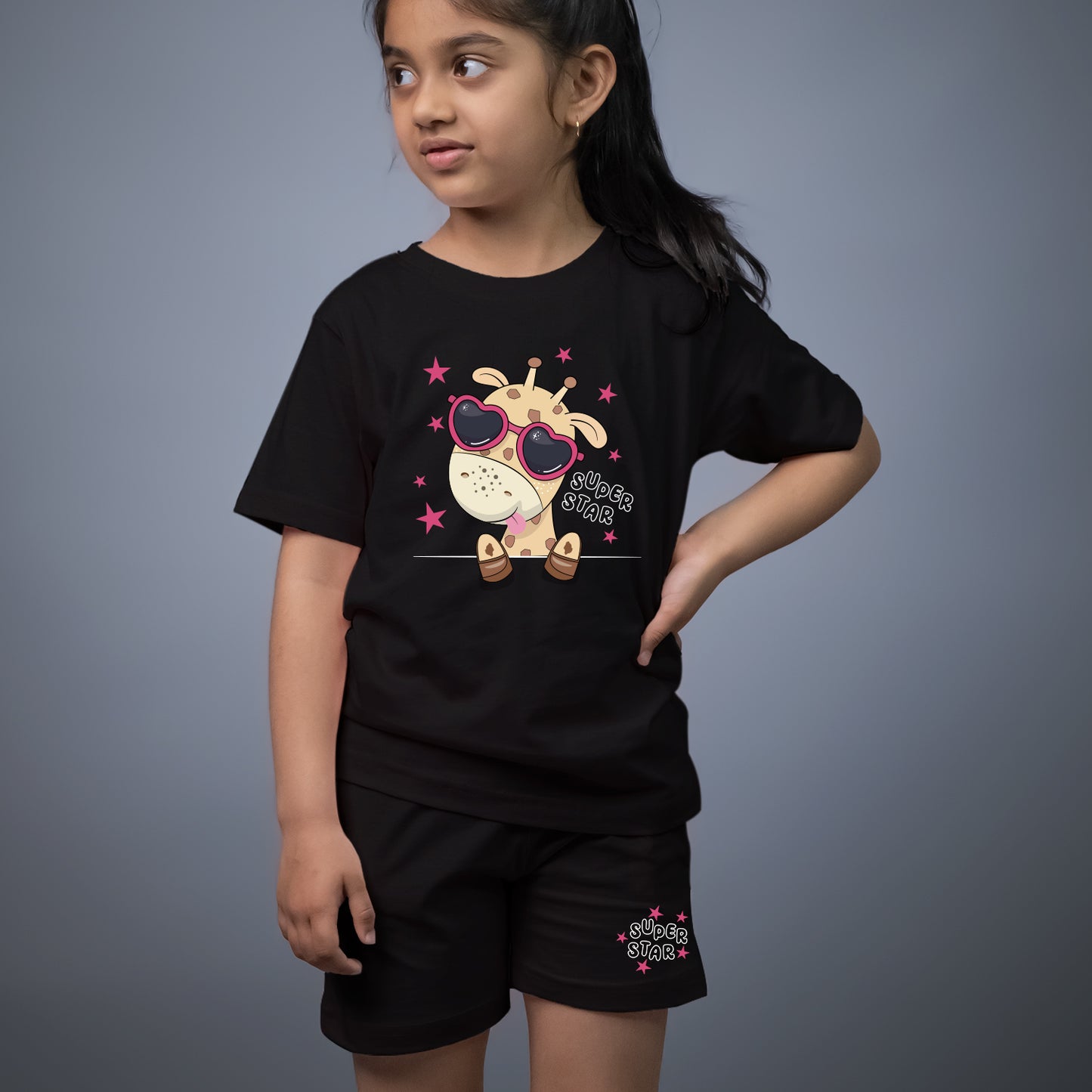 Super Star T-shirt Shorts Combo