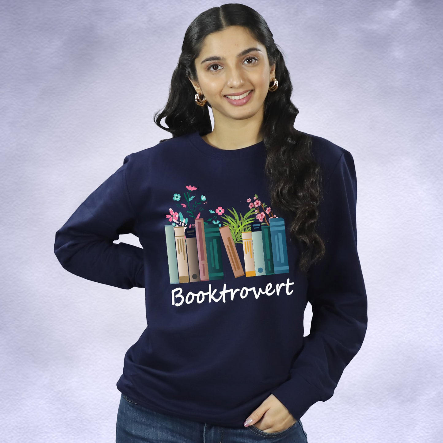 Booktrovert on Sweatshirt