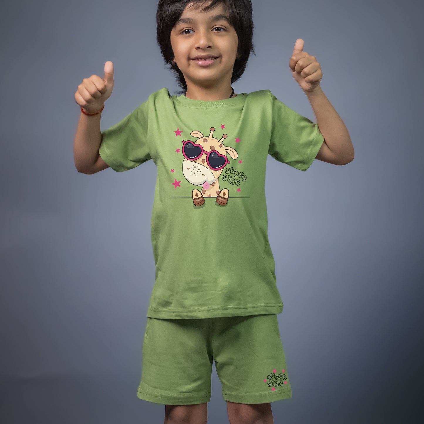 Super Star T-shirt Shorts Combo
