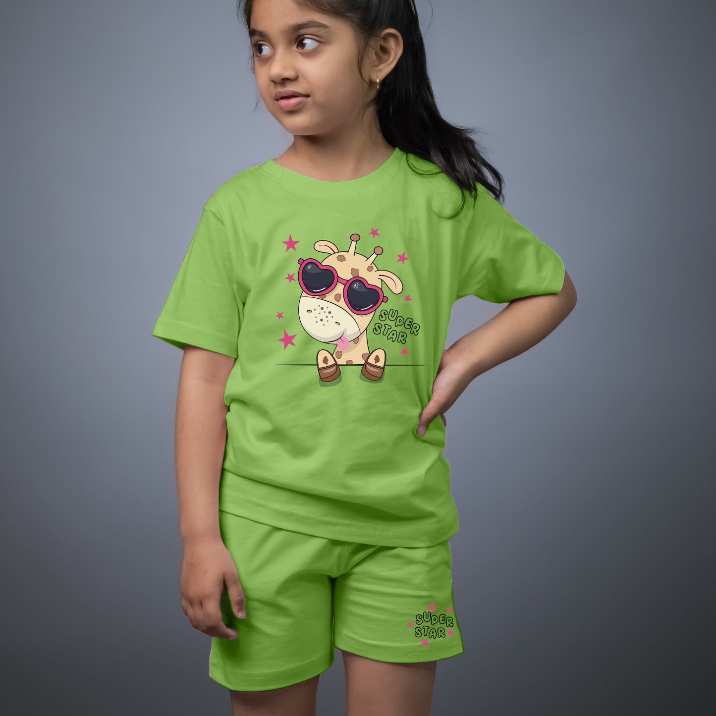 Super Star T-shirt Shorts Combo