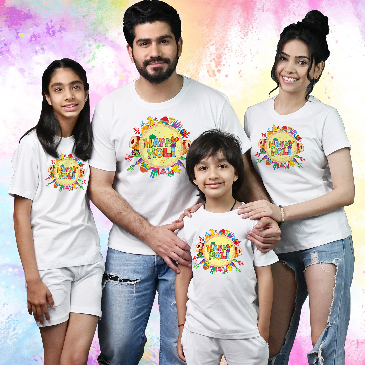 Happy Holi Family