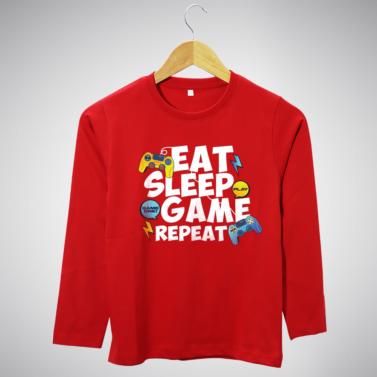 Eat. Sleep. Game. Repeat. - Full Sleeves