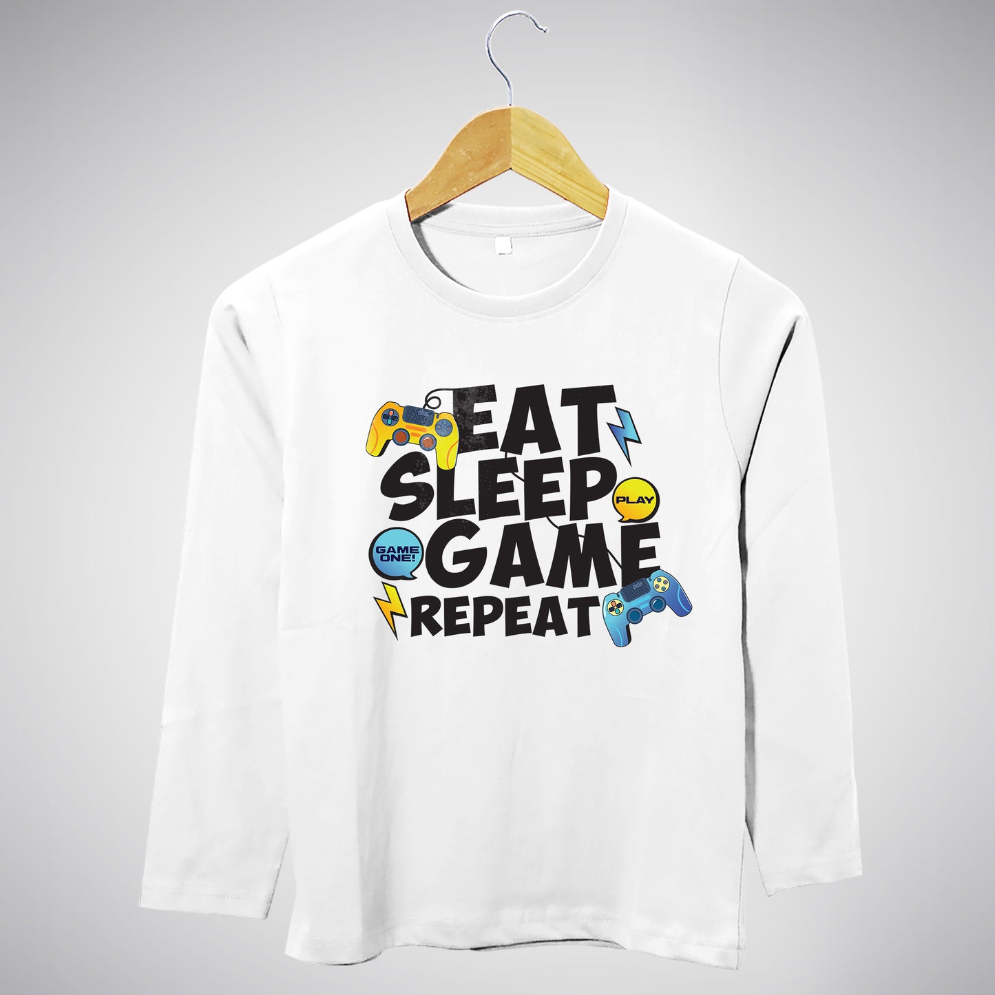 Eat. Sleep. Game. Repeat. - Full Sleeves