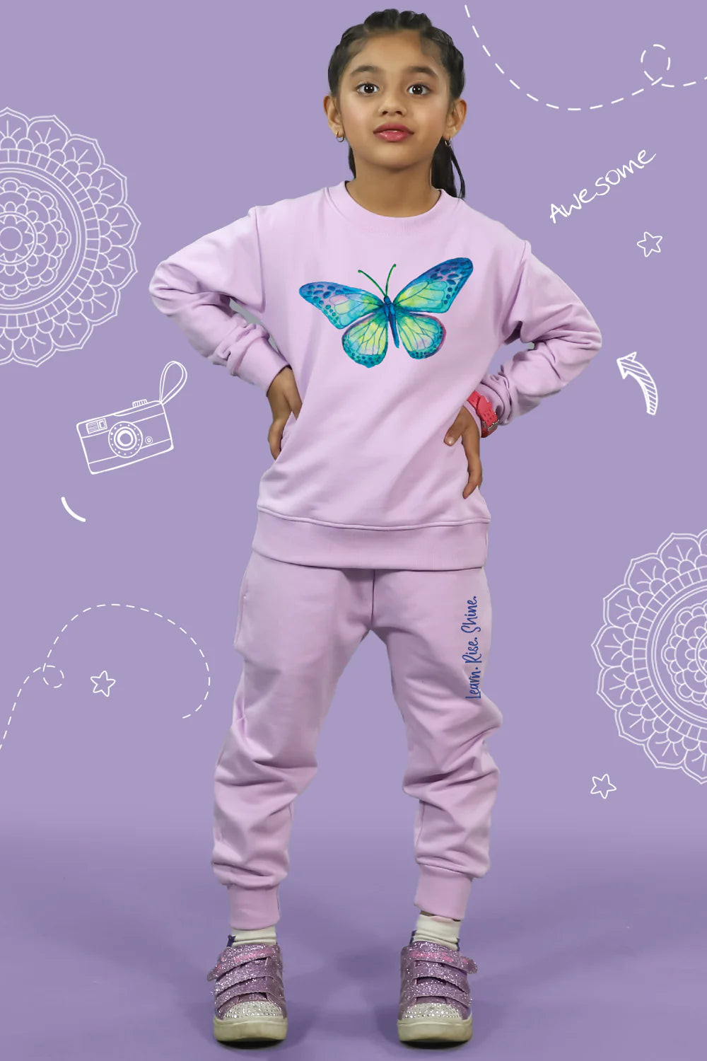 Butterfly - Lilac combo