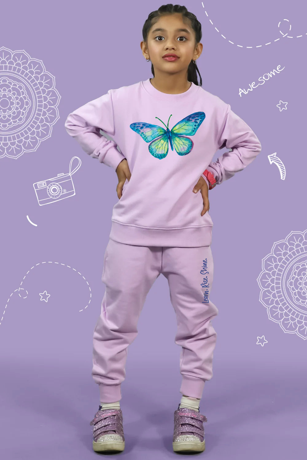 Butterfly - Lilac combo