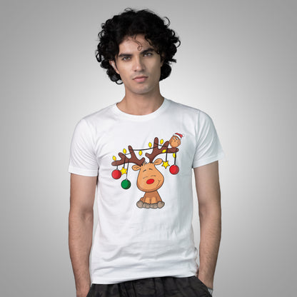 Christmas Reindeer on T-shirt