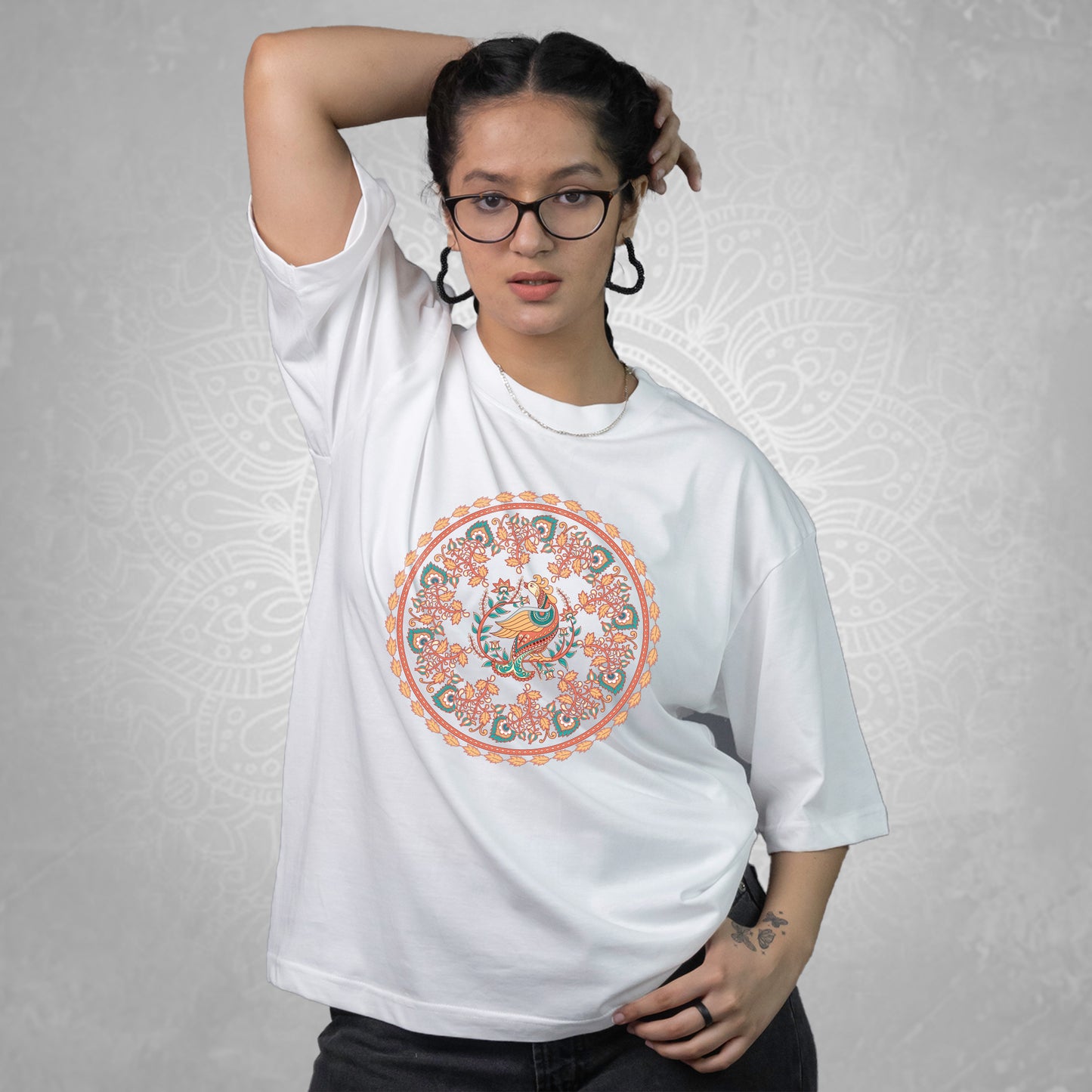 Kalamkari Peacock - Oversize