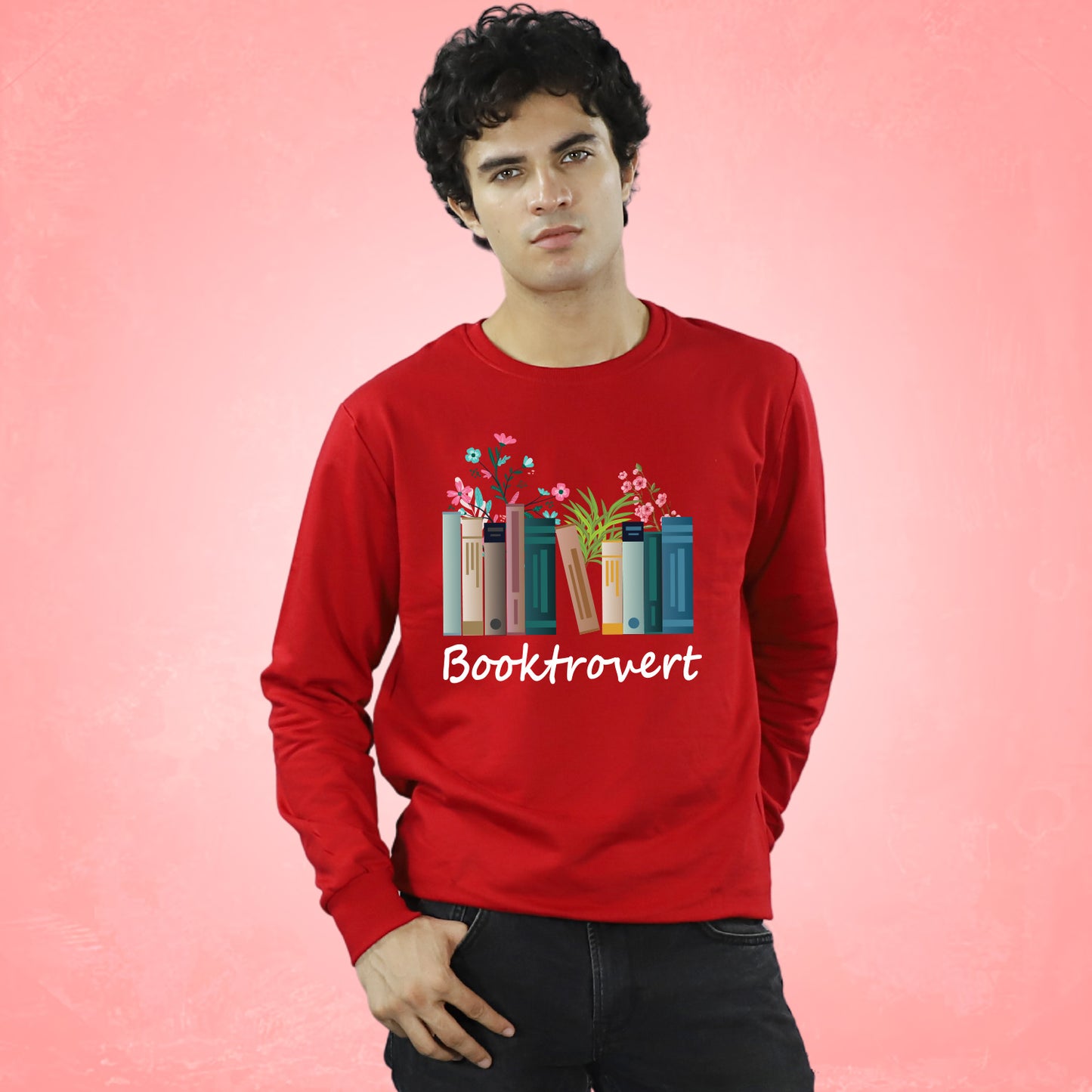 Booktrovert on Sweatshirt