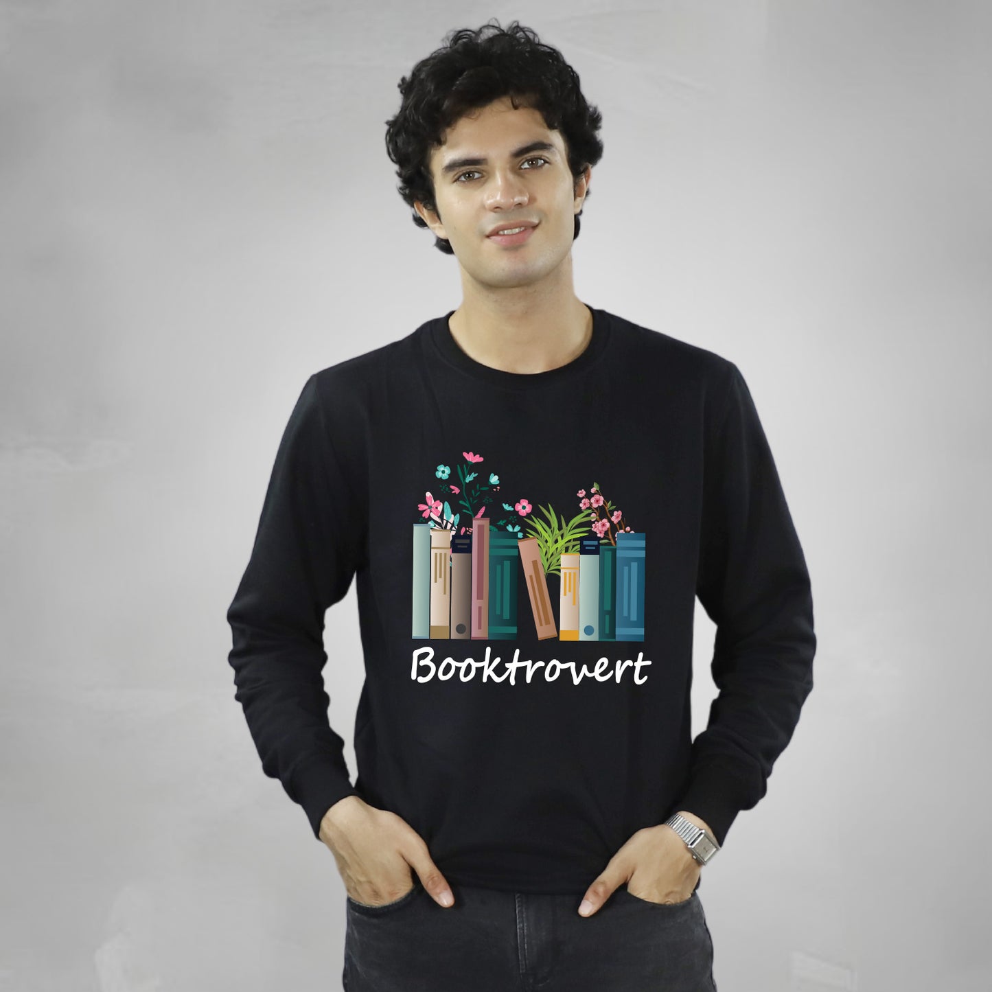 Booktrovert on Sweatshirt