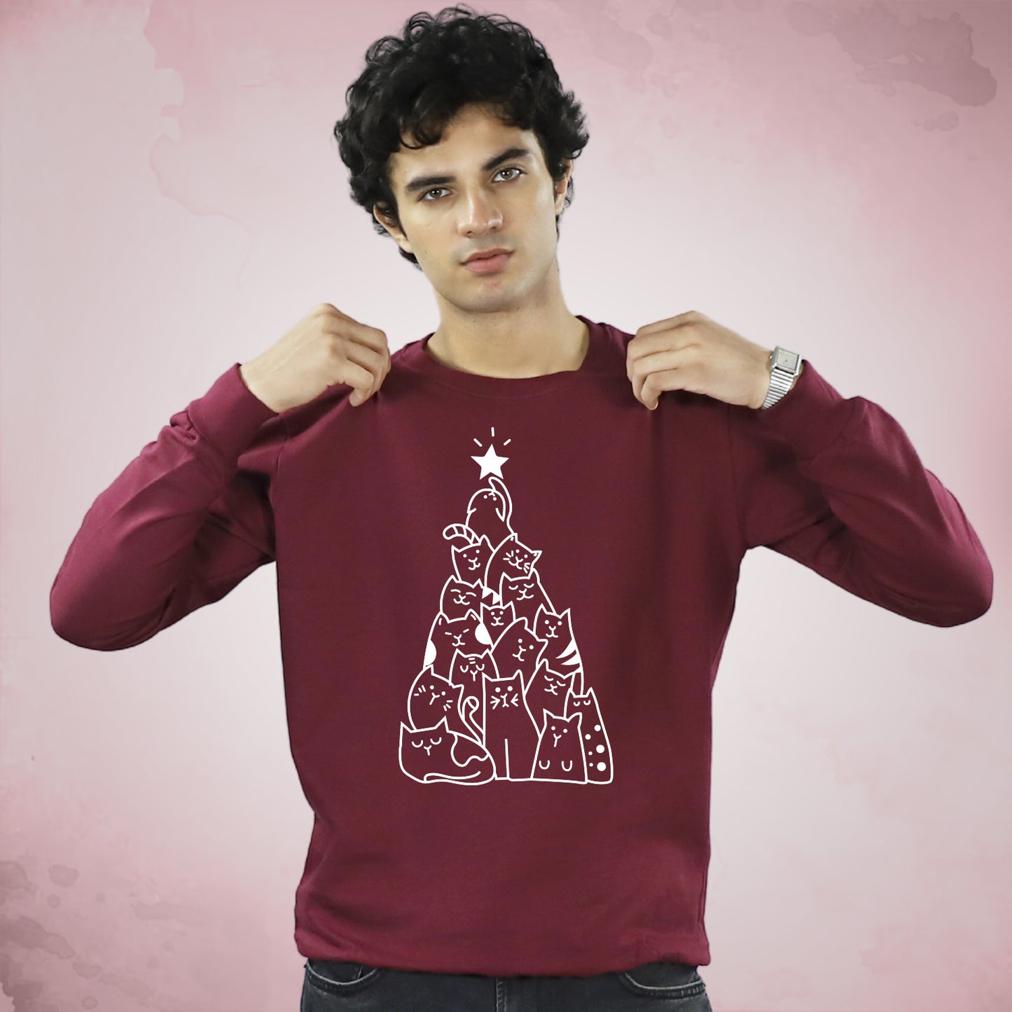 Merry Catmas on Sweatshirt