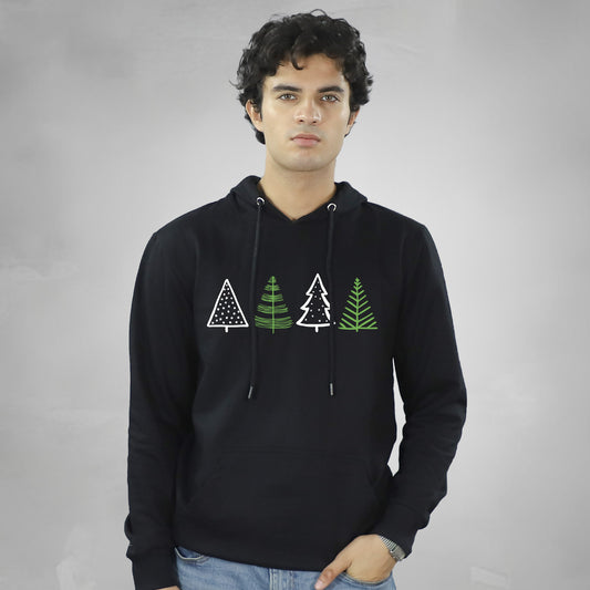 Christmas Trees on Hoodie