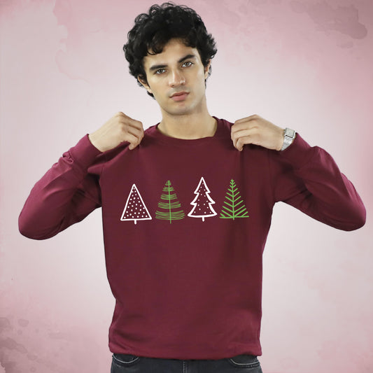 Christmas Trees on Sweatshirt