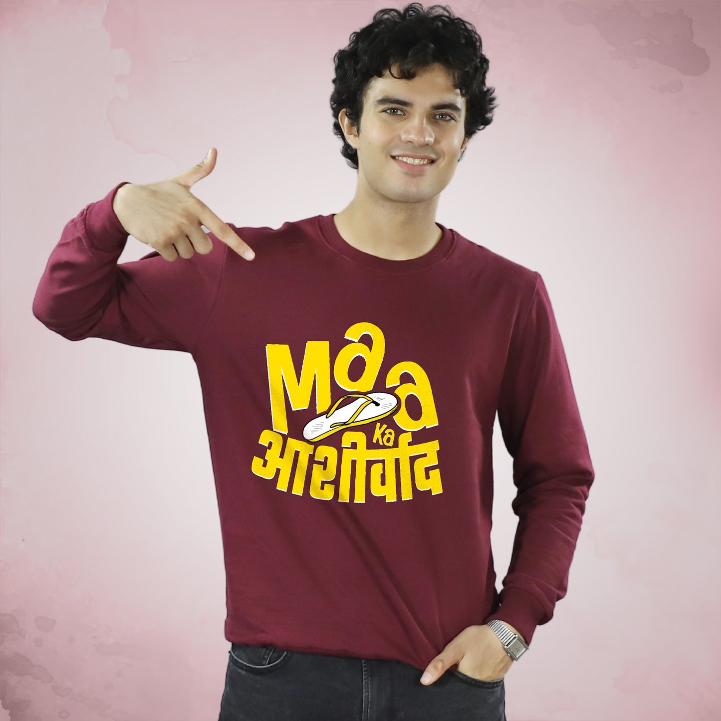 Maa Ka Aashirwad on Sweatshirt