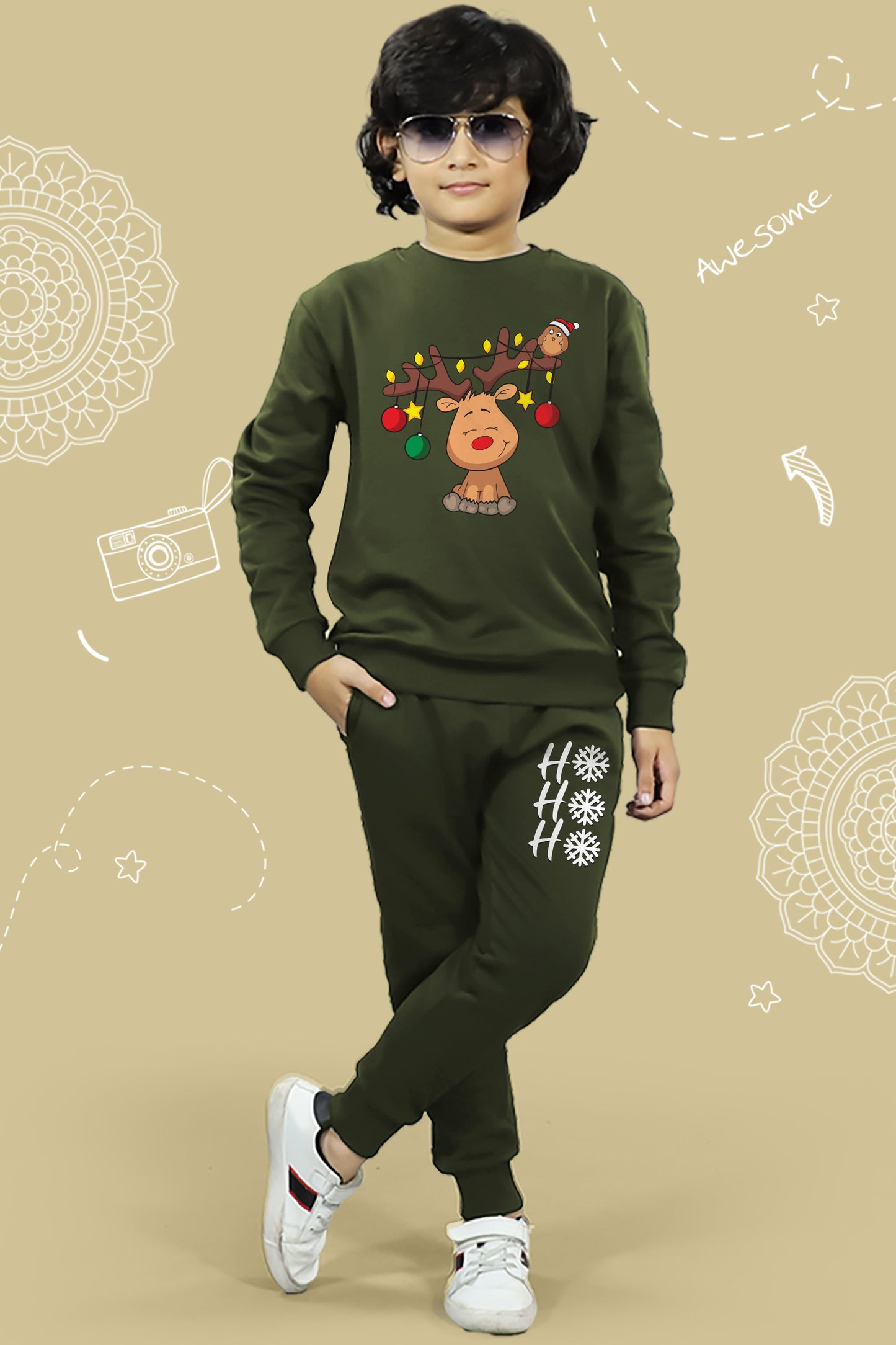 Christmas Reindeer Warm Combo